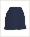 １枚布を巻きつけたように見えるスカート。