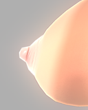 正式名称：ホワイトピンク リアル乳首(突起)。一般的なサイズを持つ、乳輪に皺が入っているリアルな乳首(敏感)。ドピンクの色彩がおもしろい
